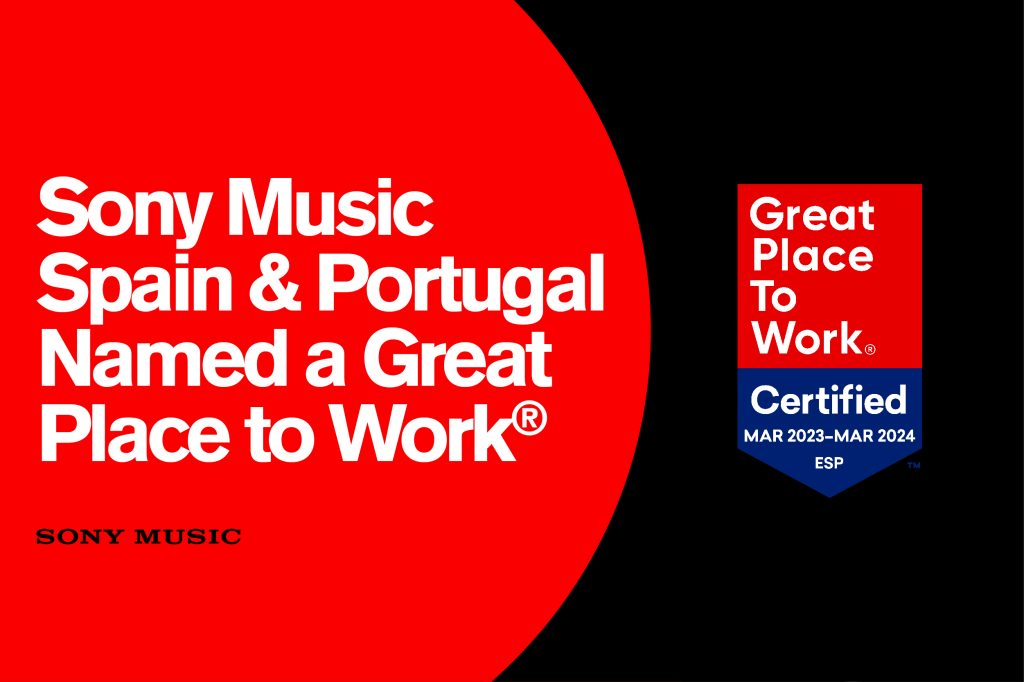 Sony Music Iberia Named a Great Place to Work