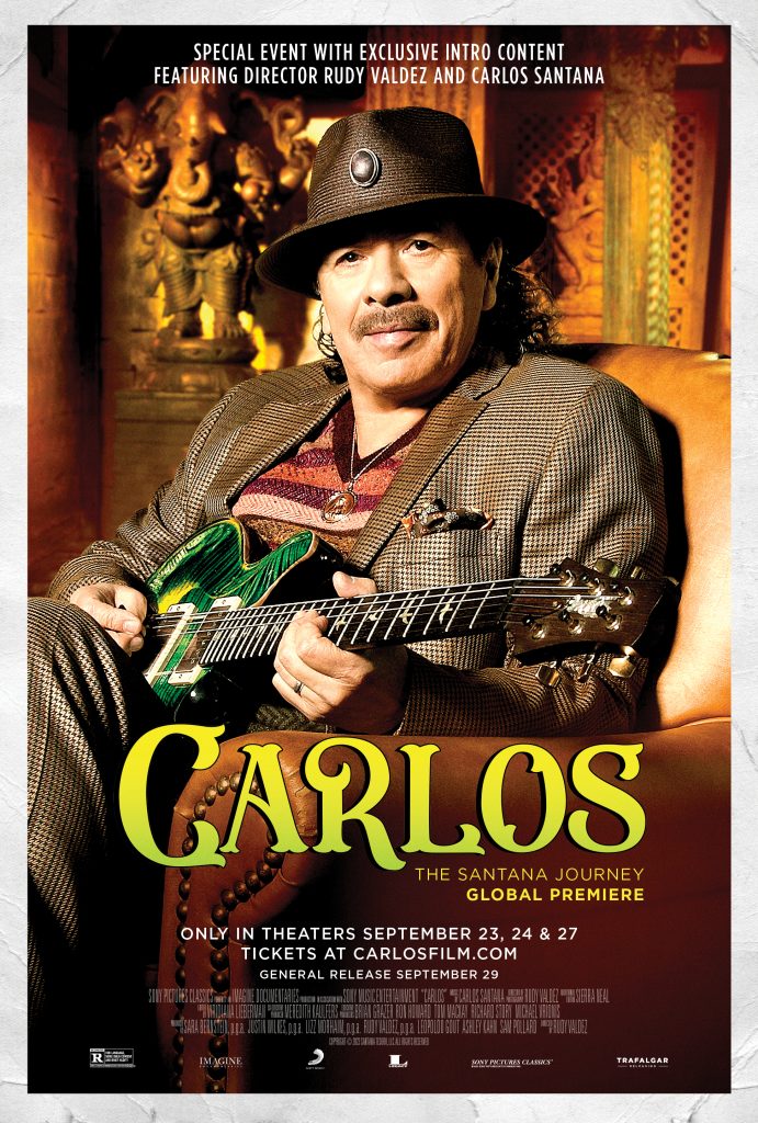 ‘Carlos: The Santana Journey Global Premiere’ Coming To Select Cinemas Worldwide on September 23, 24 & 27