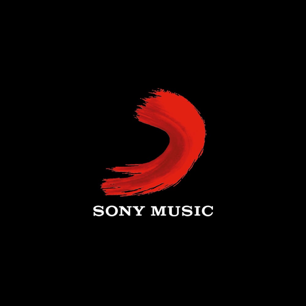 Sony Music logo on black background