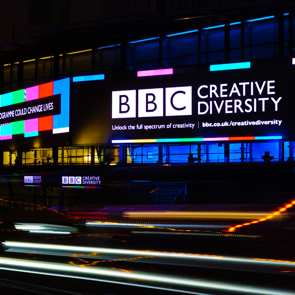 BBC Creative Diversity billboard