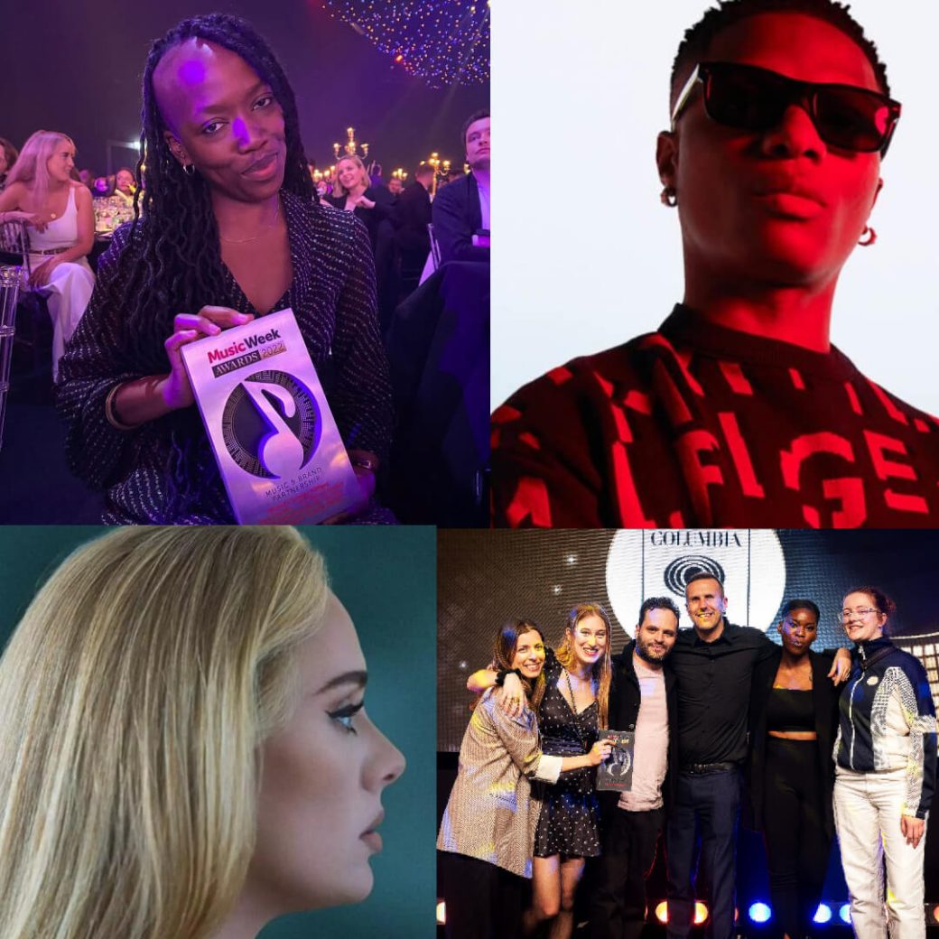 Montage of winners at Music Week Awards 2022