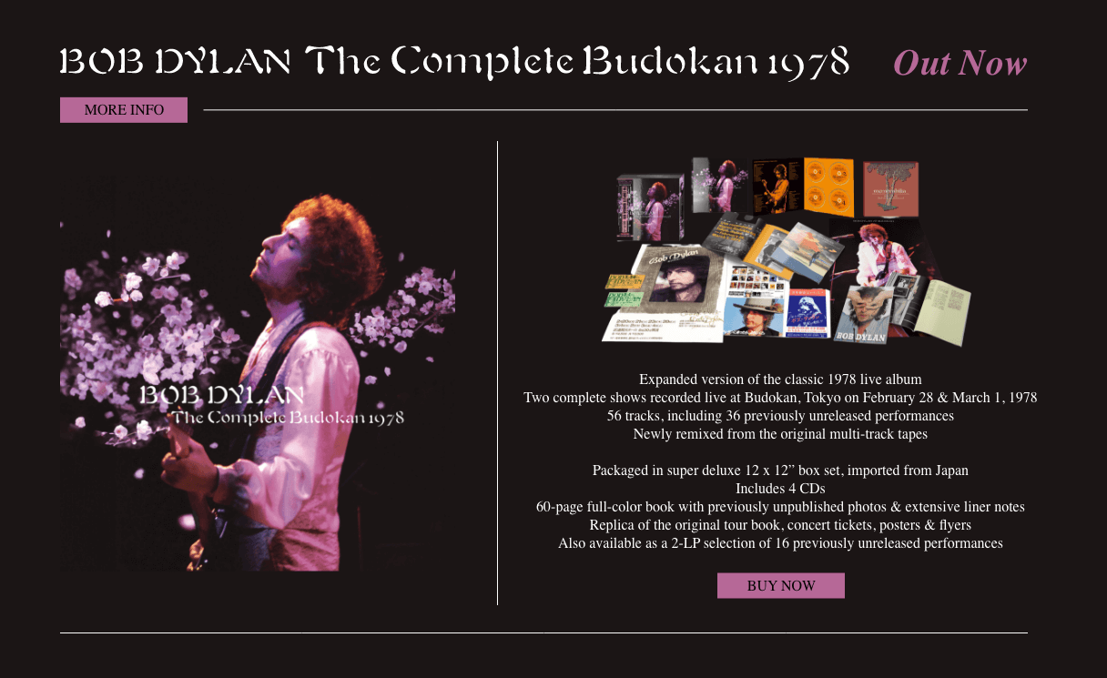 The Official Bob Dylan Site