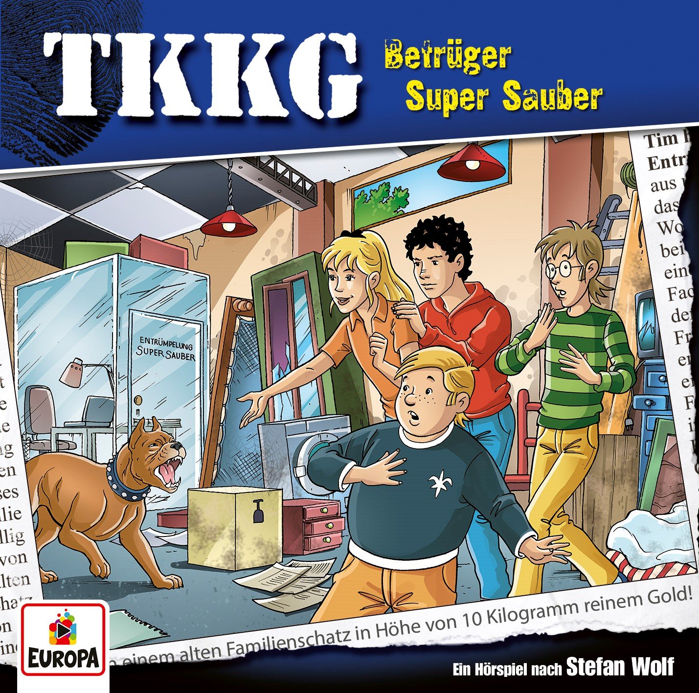 TKKG Hörspiel, Folge 223: Betrüger Super Sauber