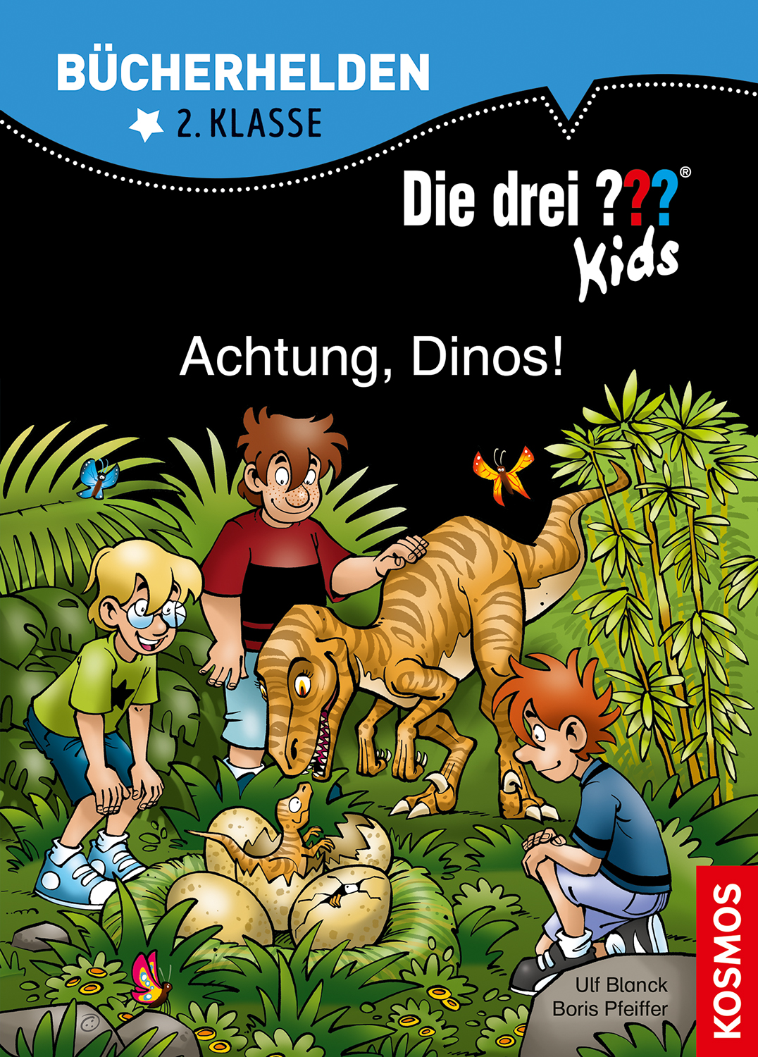 Die Drei ??? (Fragezeichen) Kids, Buch-Band 500: Die drei ??? Kids, Bücherhelden 2. Klasse, Achtung, Dinos!