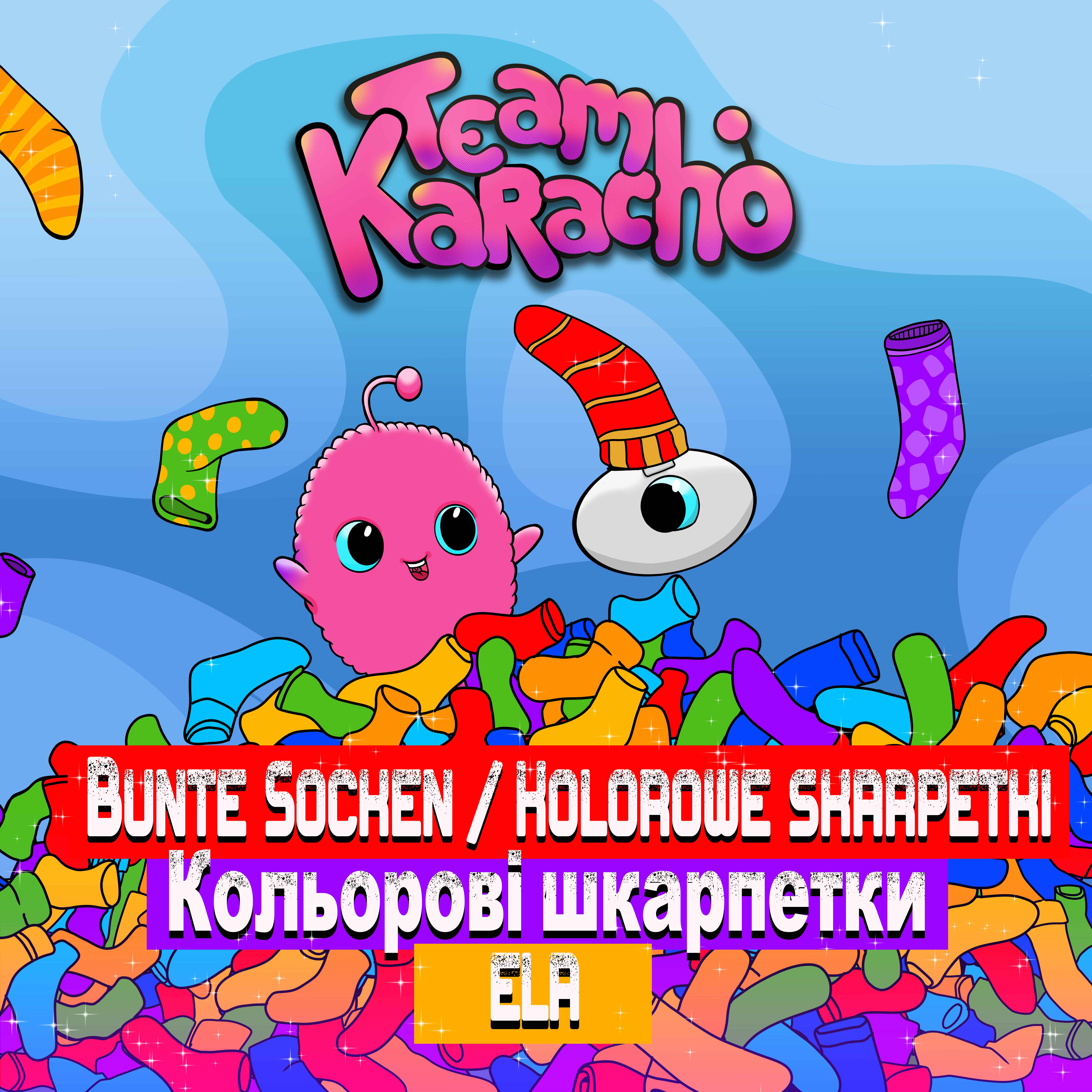 Team Karacho: Bunte Socken / Kolorowe skarpetki / Кольорові шкарпетки