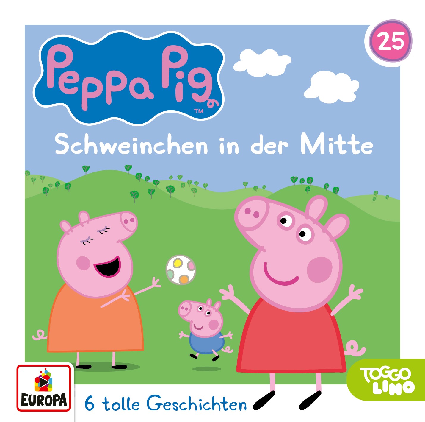 Peppa Pig Hörspiele - Schweinchen in der Mitte (und 5 weitere Geschichten) 