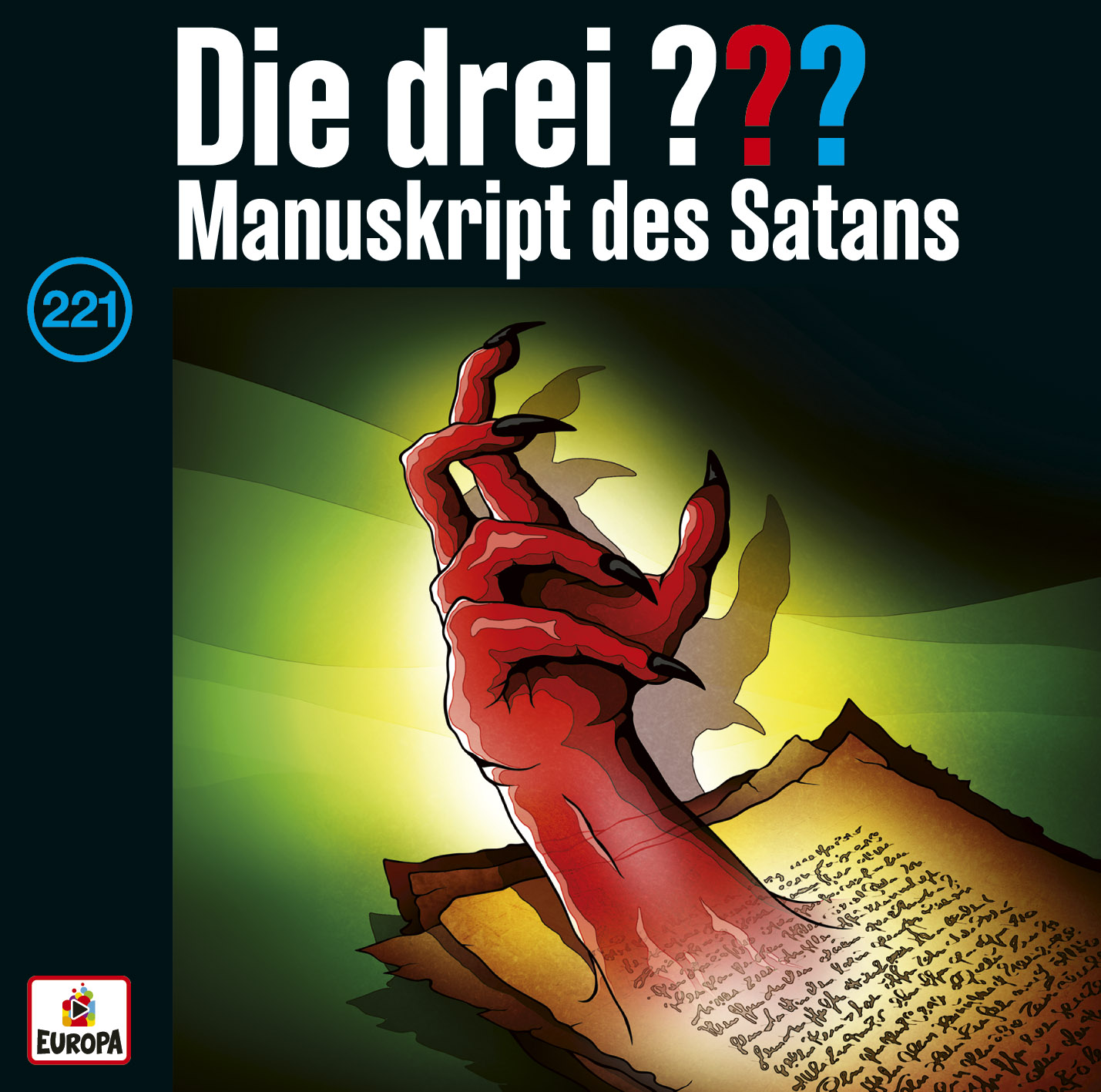 Die Drei ??? (Fragezeichen), Hörspiel-Folge 221: Manuskript des Satans