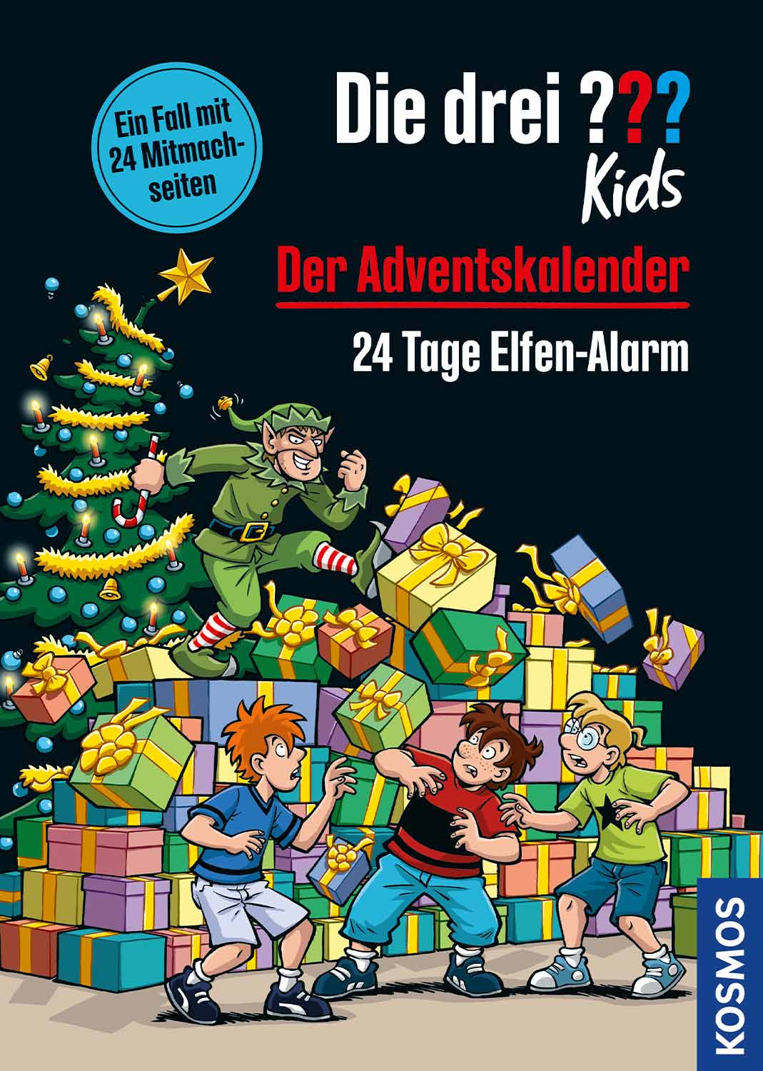 Die Drei ??? (Fragezeichen) Kids, Buch-Band 500: Der Adventskalender (24 Tage Elfen-Alarm)