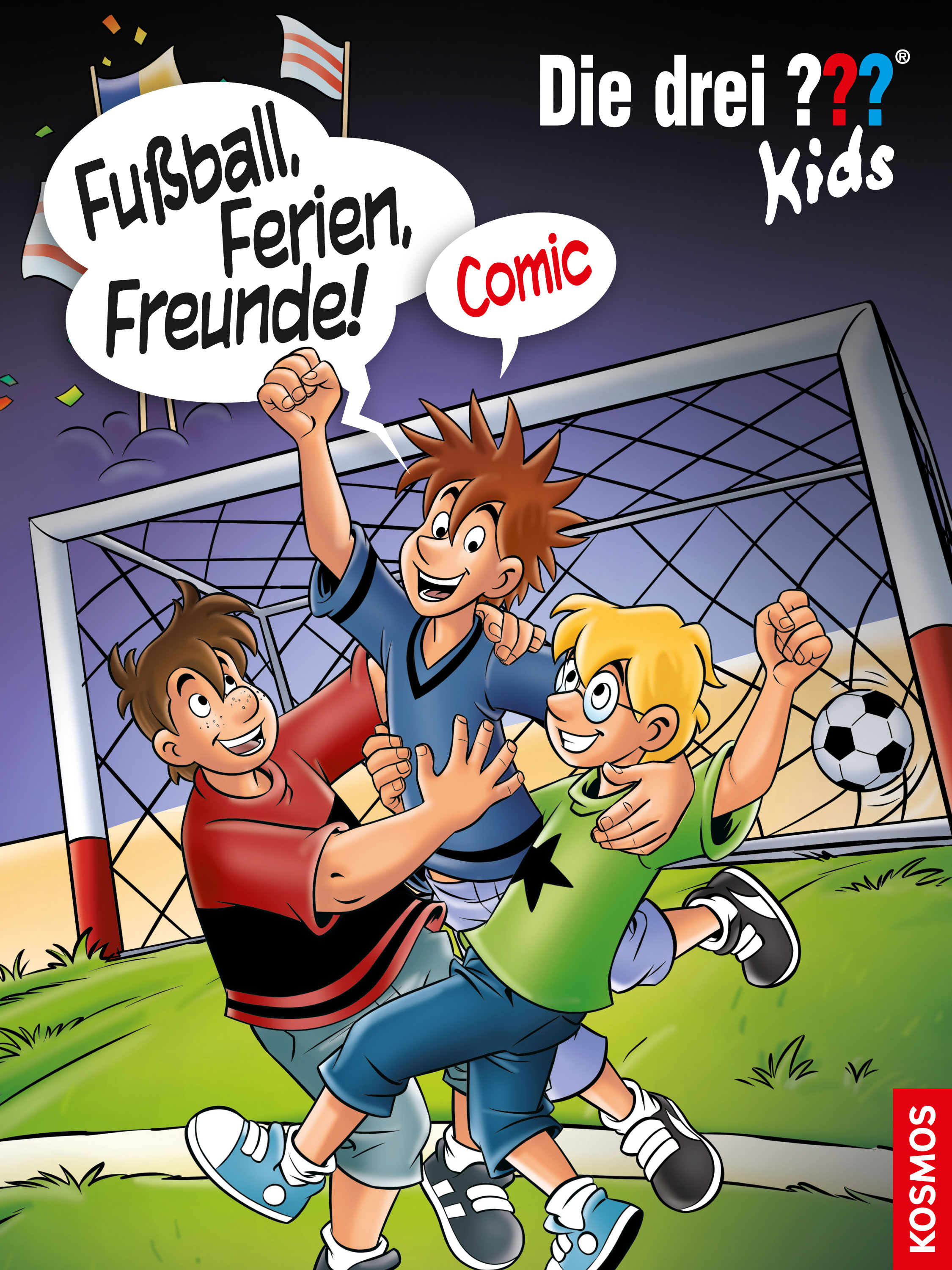 Die Drei ??? (Fragezeichen) Kids, Buch-Band 500: Die drei ??? Kids, Fußball, Ferien, Freunde!