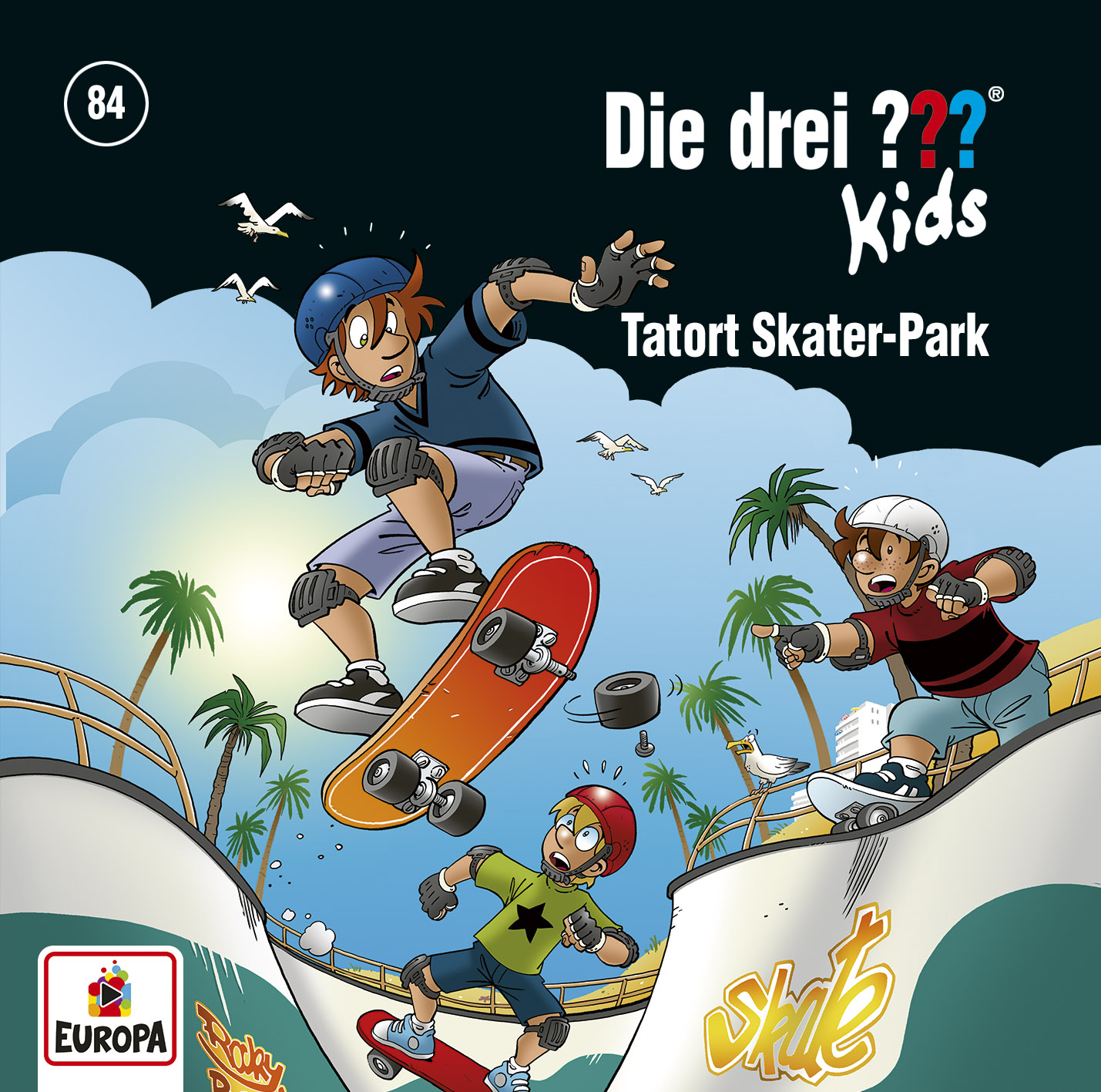 Die Drei ??? (Fragezeichen) Kids, Hörspiel-Folge 84: Tatort Skater-Park