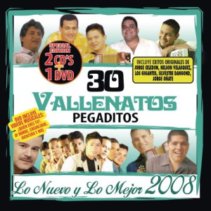 30 Vallenatos Pegaditos &#8211; Lo Nuevo Y Lo Mejor 2008 (2 CD/ 1 DVD)