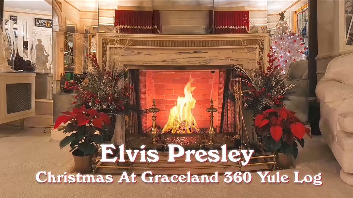 Elvis Presley Christmas At Graceland 360 Yule Log