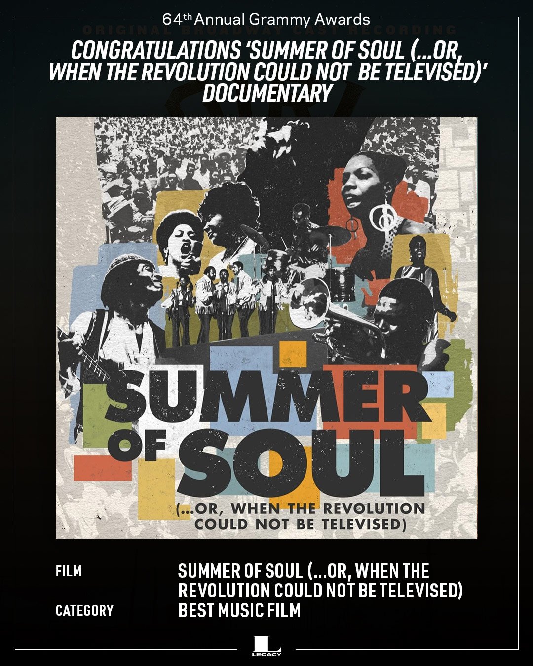 &#8216;Summer Of Soul&#8217; Documentary Wins GRAMMY For Best Music Film!