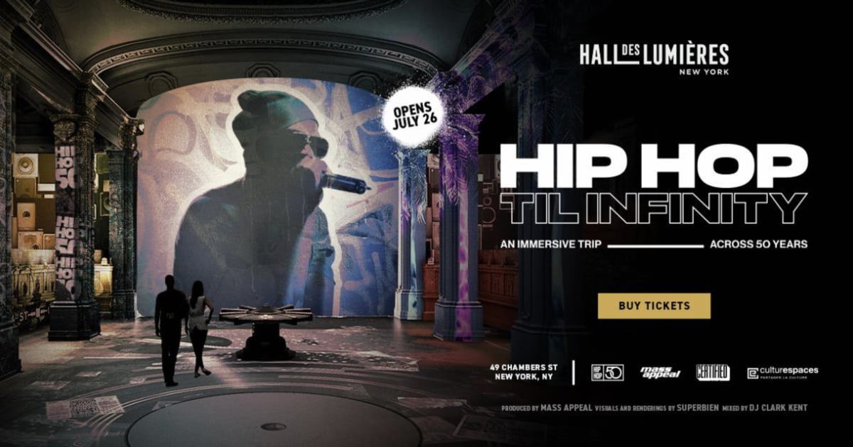 Hip Hop Til Infinity Opening At Hall Des Lumières July 26th