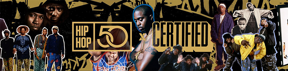 Hip Hop 50 x Certified logo