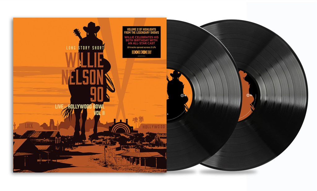 Willie Nelson & Various Artists, Long Story Short: Willie Nelson 90 – Live At The Hollywood Bowl Volume II 2LP vinyl
