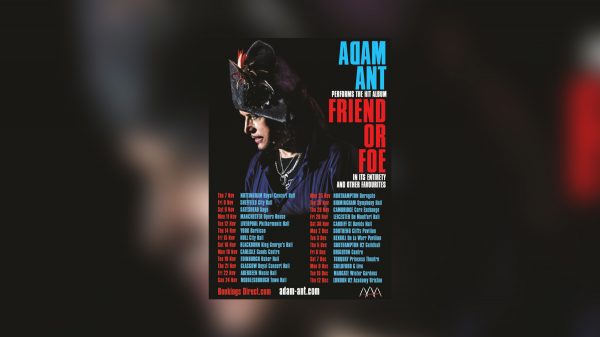 ADAM ANT TO PERFORM FRIEND OR FOE IN FULL LIVE