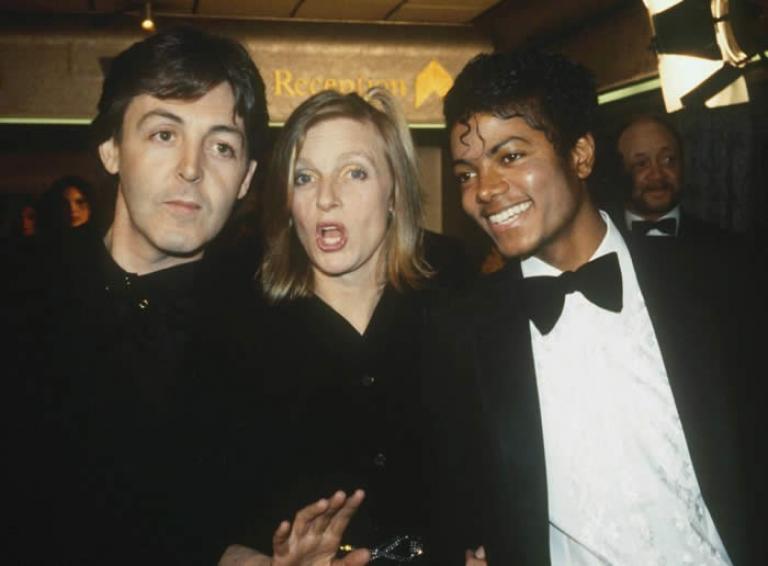 with Paul and Linda McCartney