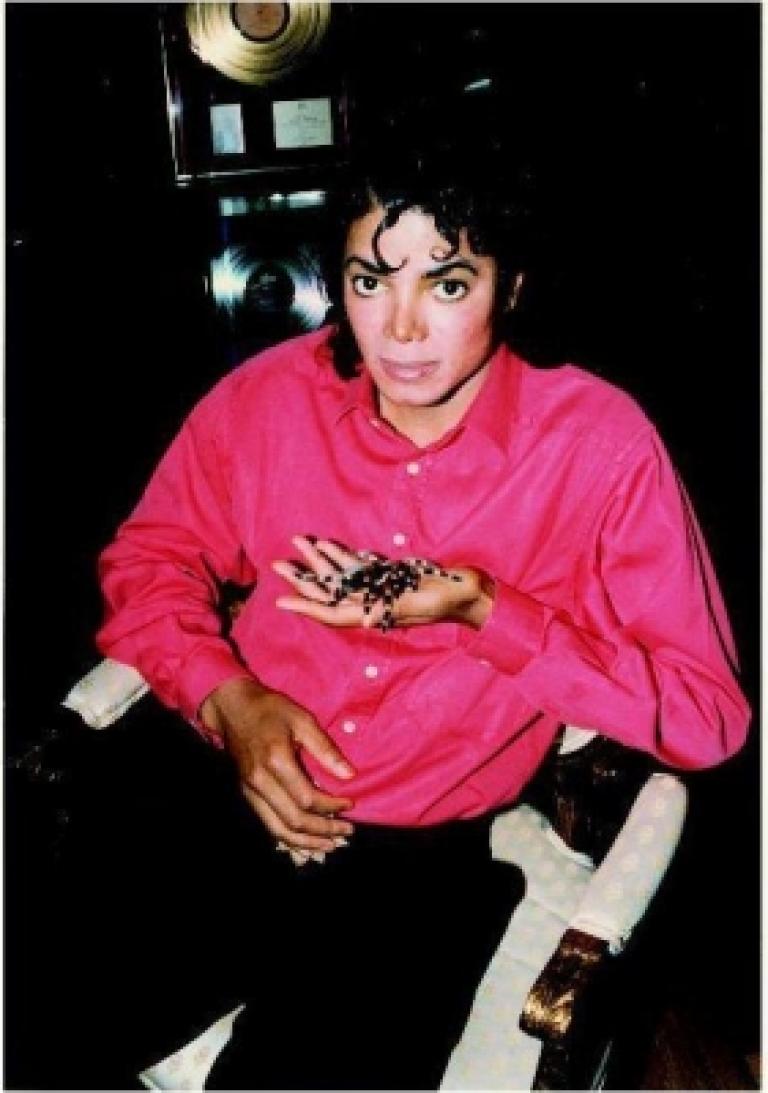 Michael with spider