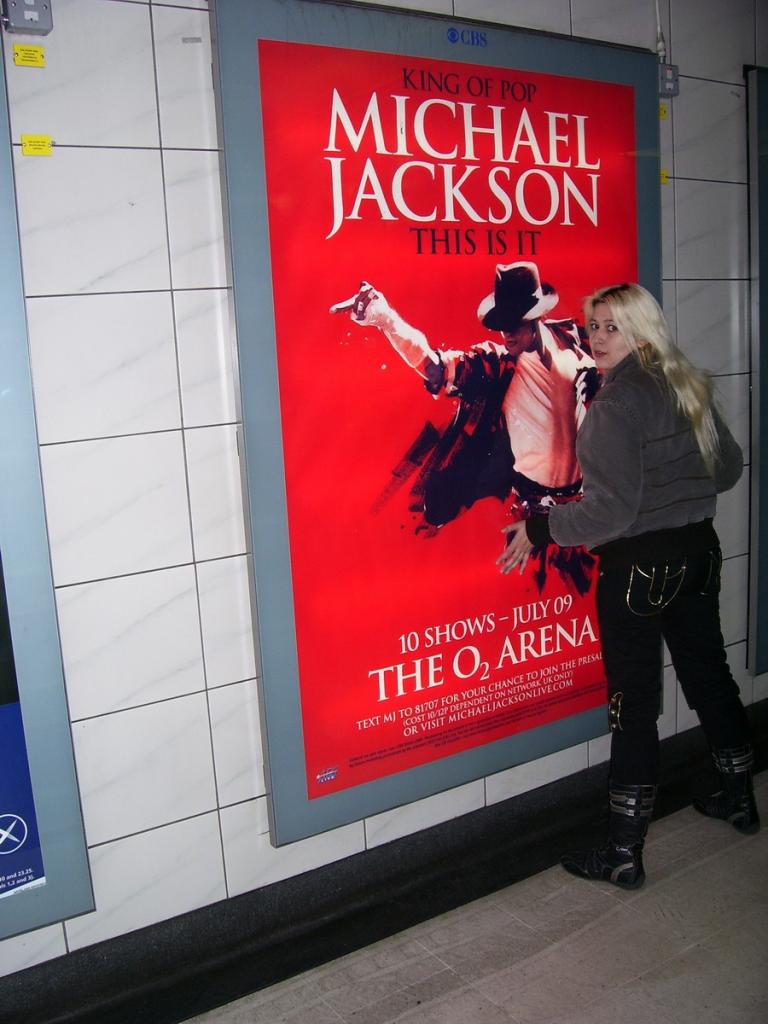 In London when I went to buy my ticket to the concert for Michael.