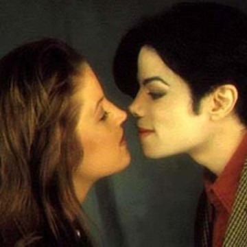 Michael and Lisa Marie Presley