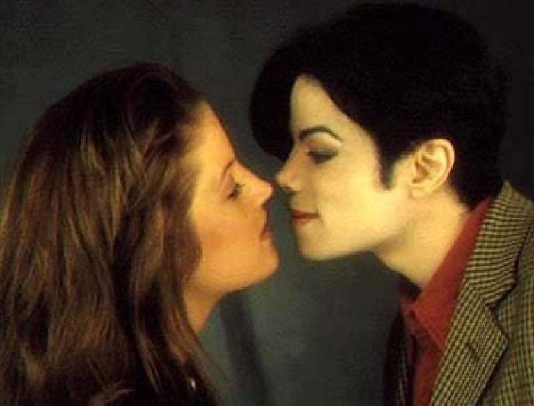 Michael and Lisa Marie Presley