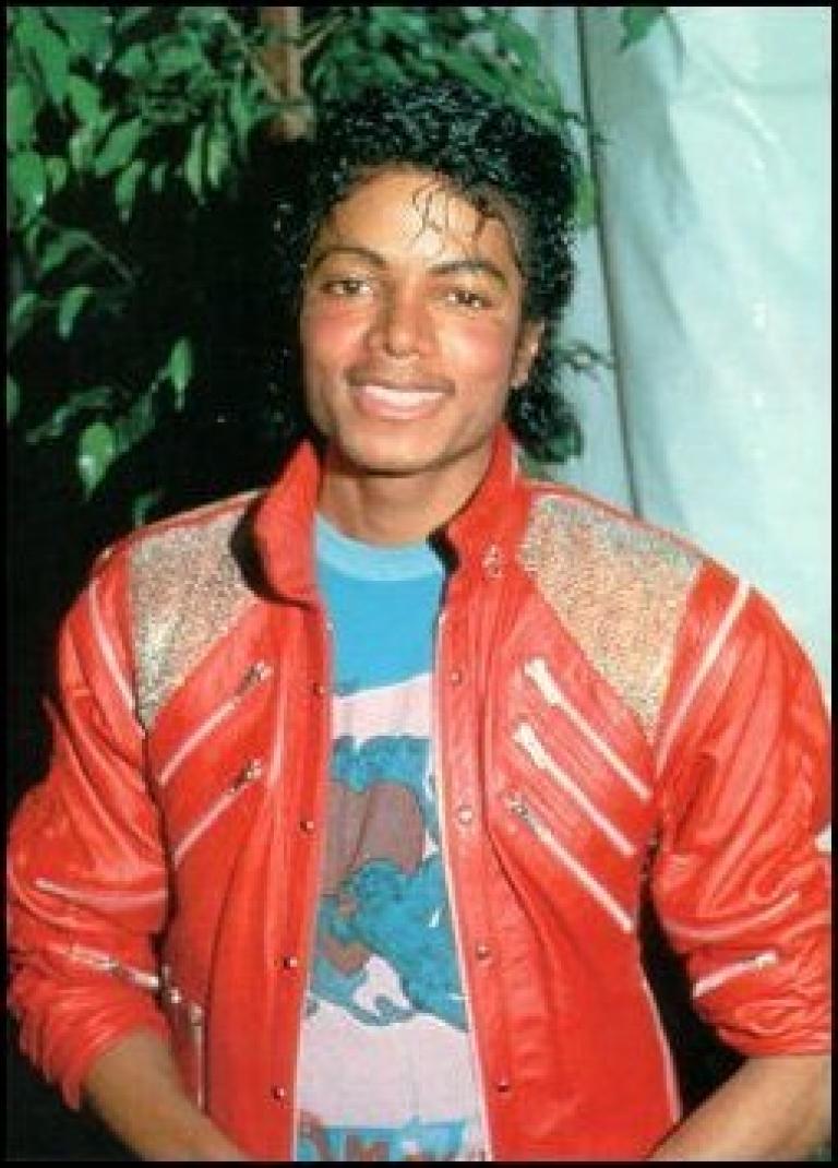 michael after video shoot of BEAT IT