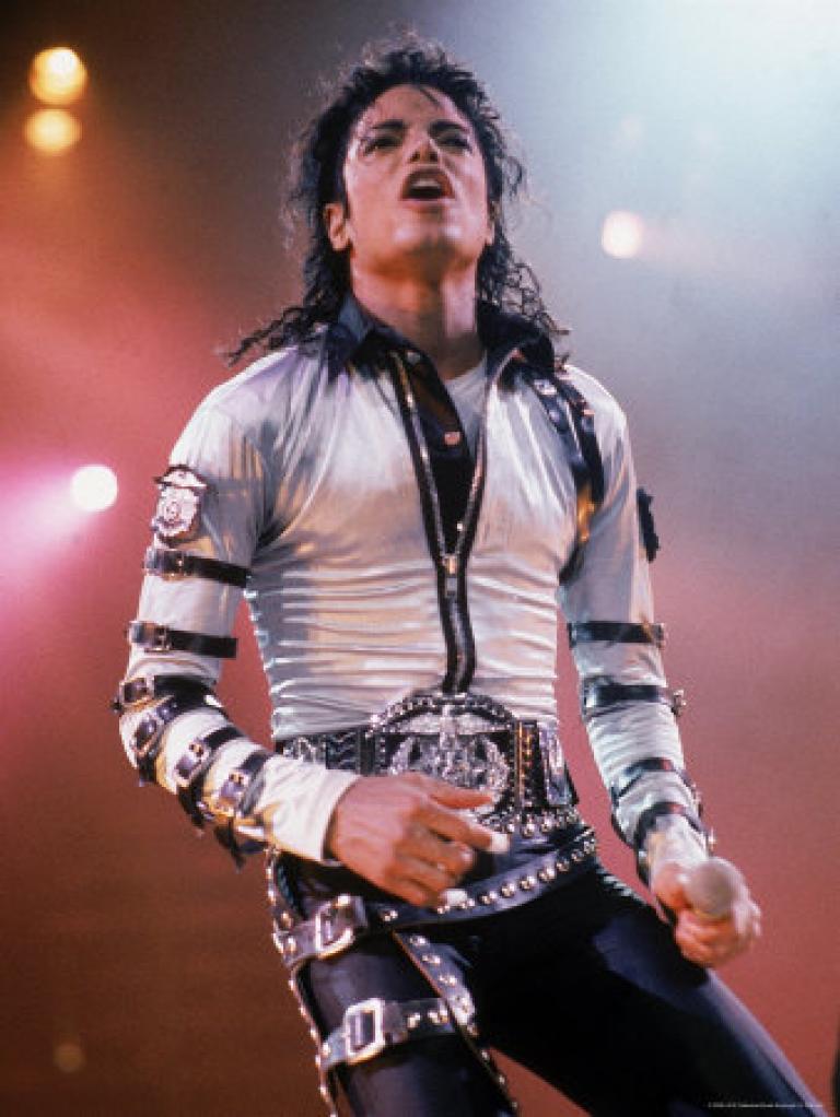 Michael Jackson during his World Tour