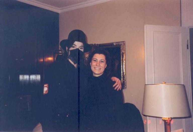 My aunt and Michael at our old house. =DD ♥
