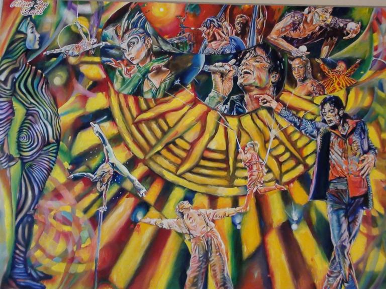 Michael Jackson. Painting in Oil. Alex Krasky