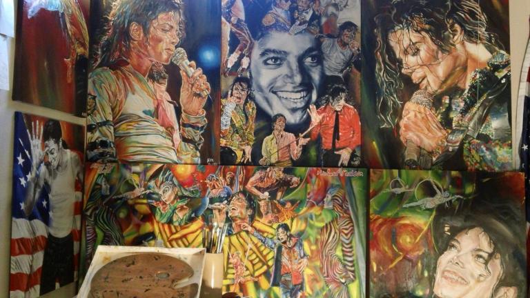 Michael Jackson and his life in Paintings. Oil on Canvas.