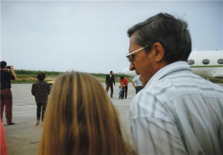 Michael Jakson with me at asturian airport in 1992