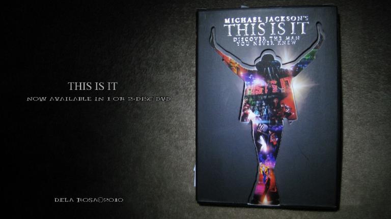 My 2-Disc This Is It dvd