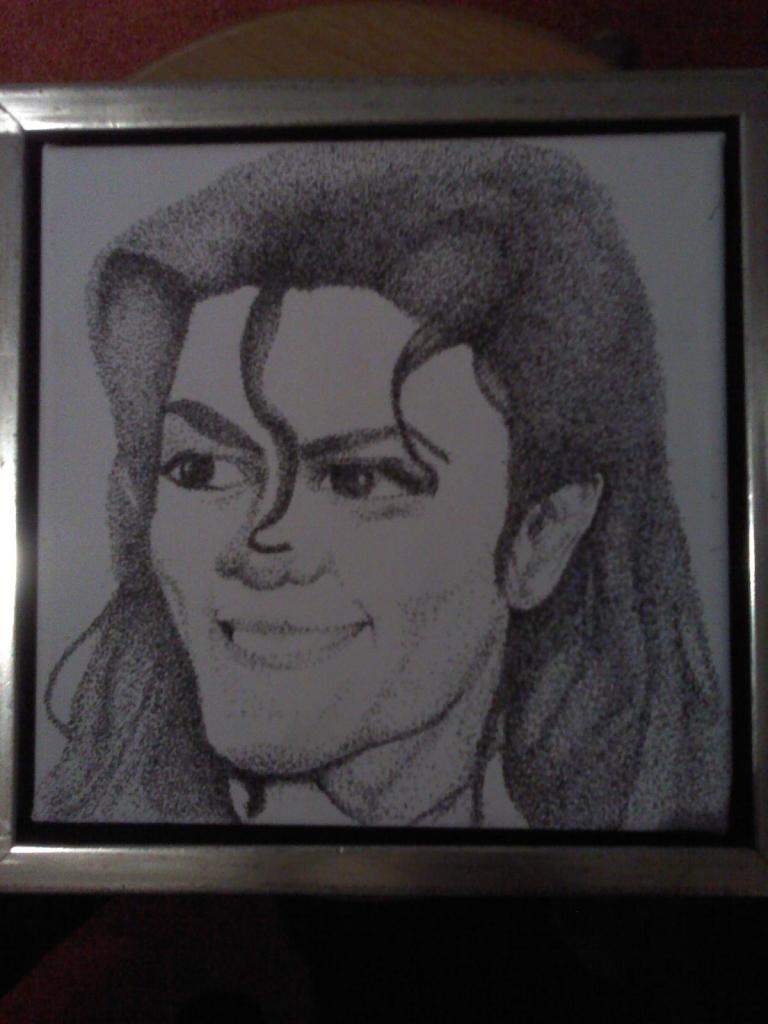 Point drawing of Michael Jackson - Michael Jackson Official Site