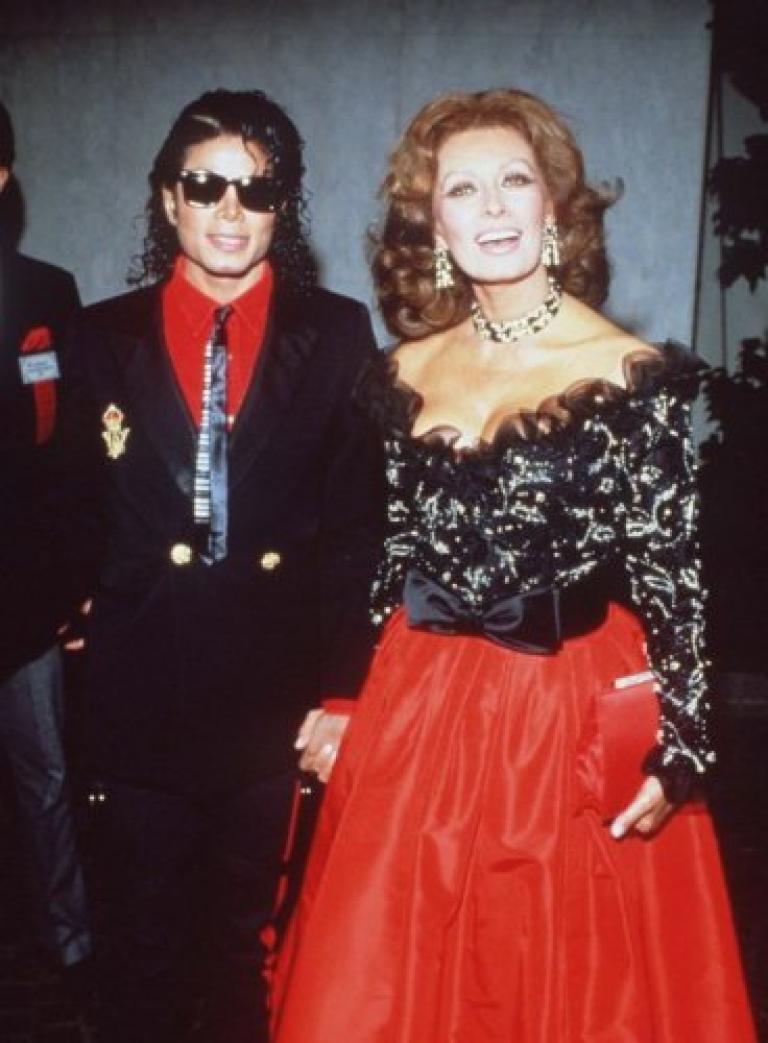With Sophia Loren