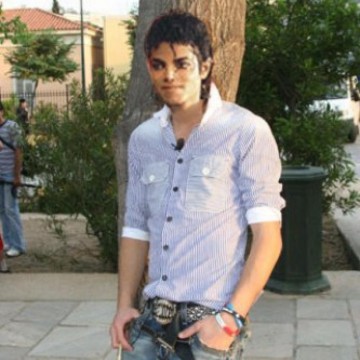 Michael Jackson on PhotoPaint