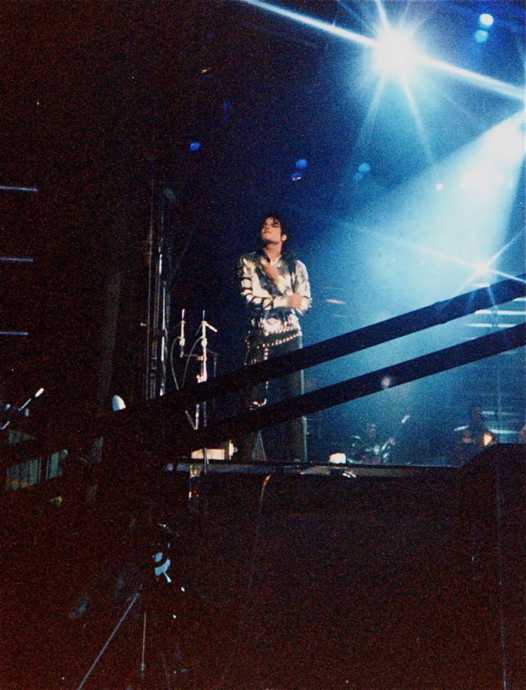 Michael Jackson Bad Tour Wembley 1988 Live concert pic.