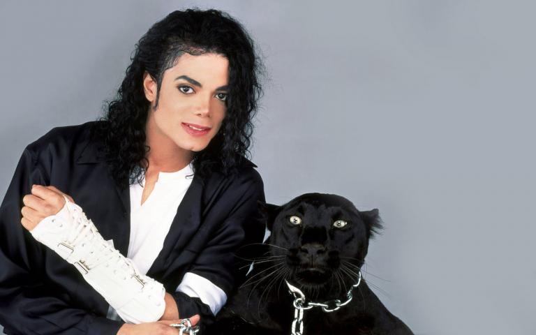 michael with a panter