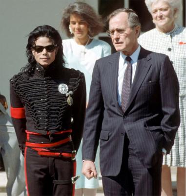 #RememberTheTime: Michael Jackson And President George H. W. Bush
