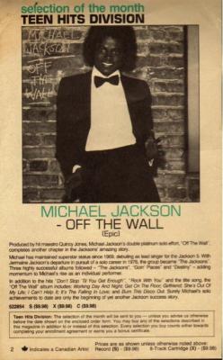 #TBT: ANYONE REMEMBER THIS AD FOR OFF THE WALL?