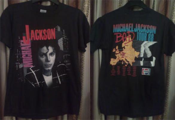 Michael Jackson turné emléktárgy