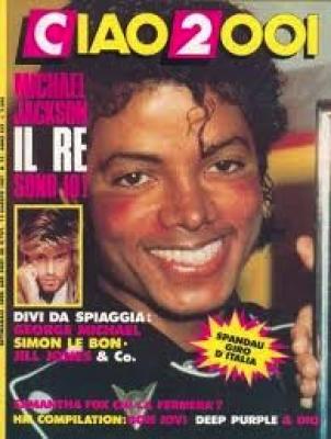 MJ ON THE COVER OF CIAO! MAGAZINE, 1987