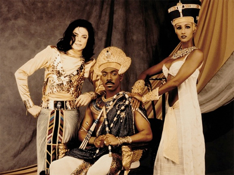 Michael with Eddie Murphy and Iman
