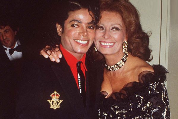 Michael Jackson and Sophia Loren