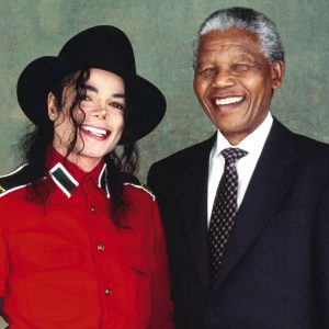 Michael Jackson and Nelson Mandela