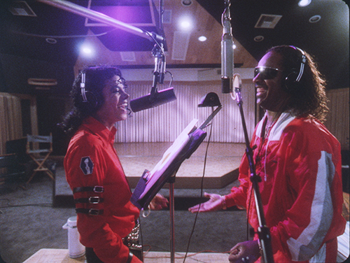 Michael Jackson and Stevie Wonder Just Good Friends recording session