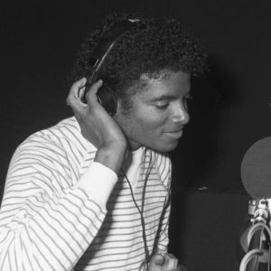 Michael Jackson in studio