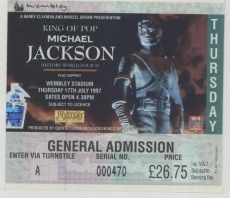 Michael’s Last of Three Sold-Out Wembley Stadium Performances