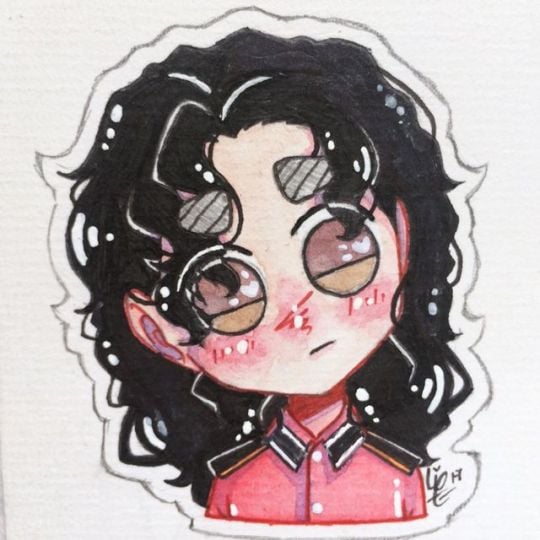 Michael Jackson chibi headshot <3