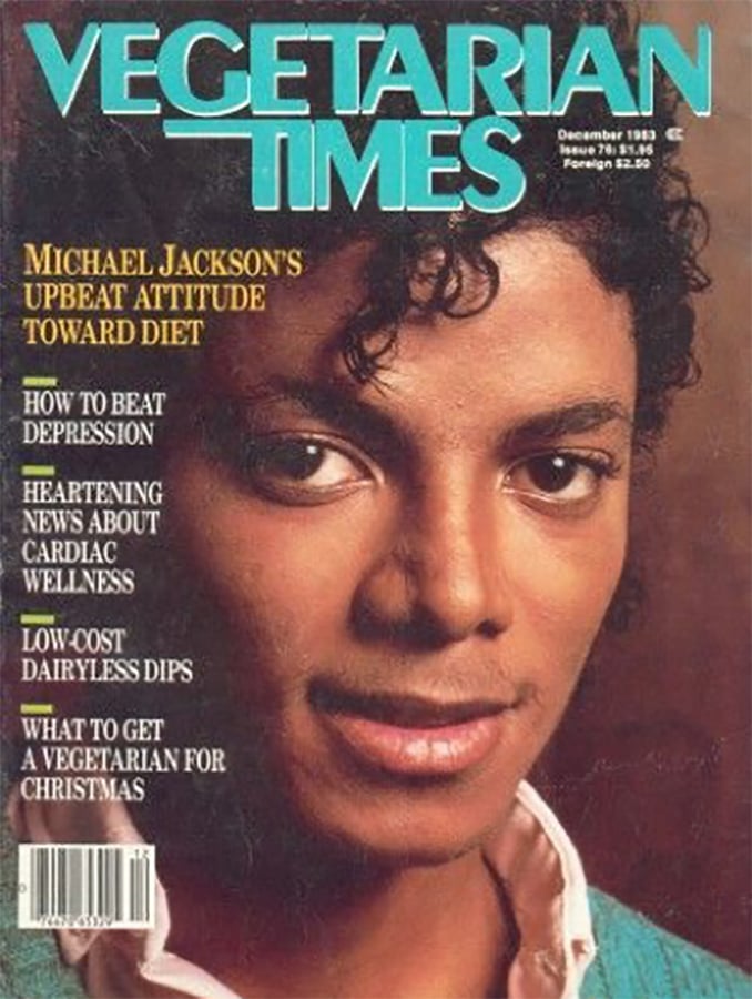 Remember MJ on the Cover of the Vegetarian Times? 